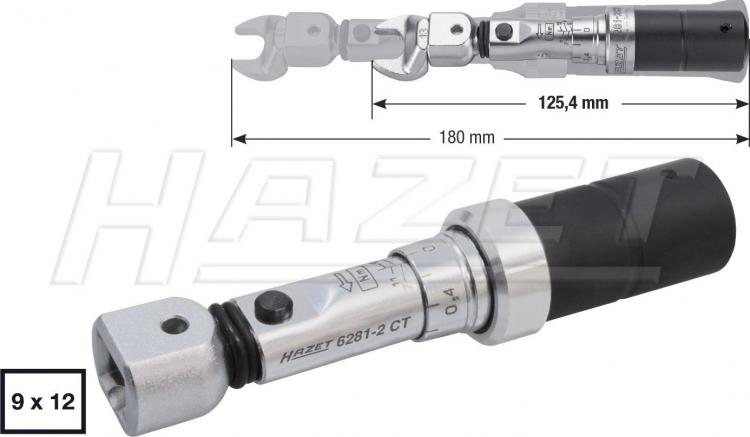 Klucz dynamometryczny wtykowy kw. 9x12mm (5-13 Nm) Hazet 6281-2CT