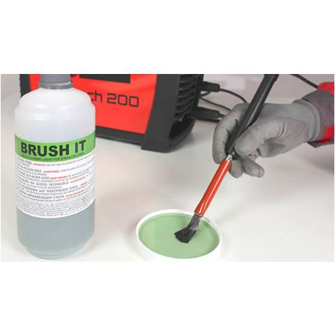 Zielony pyn BRUSH IT 1 litr do delikatnego czyszczenia Cleantech 804030 200 Telwin 